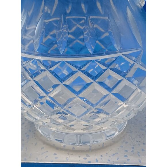 Vintage Waterford Lismore Diamond Cut Crystal Pitcher/Vase 32 Oz 6" Tall Elegant - Picture 7 of 16